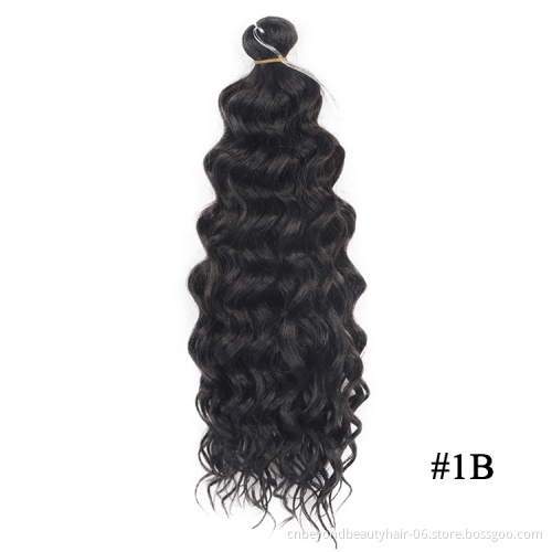 Ocean Wave Crochet Hair 18 inch Hawaii Curl Hair Synthetic Braiding Hair Extensions For Women